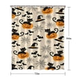 thumbnail image 5 of Black Cat Pumpkin Halloween Pattern Shower Curtain 72"x84" ,Bathroom Decorative Shower Curtains Set with 12 Hooks,Modern Waterproof Washable Shower Curtain, 5 of 6