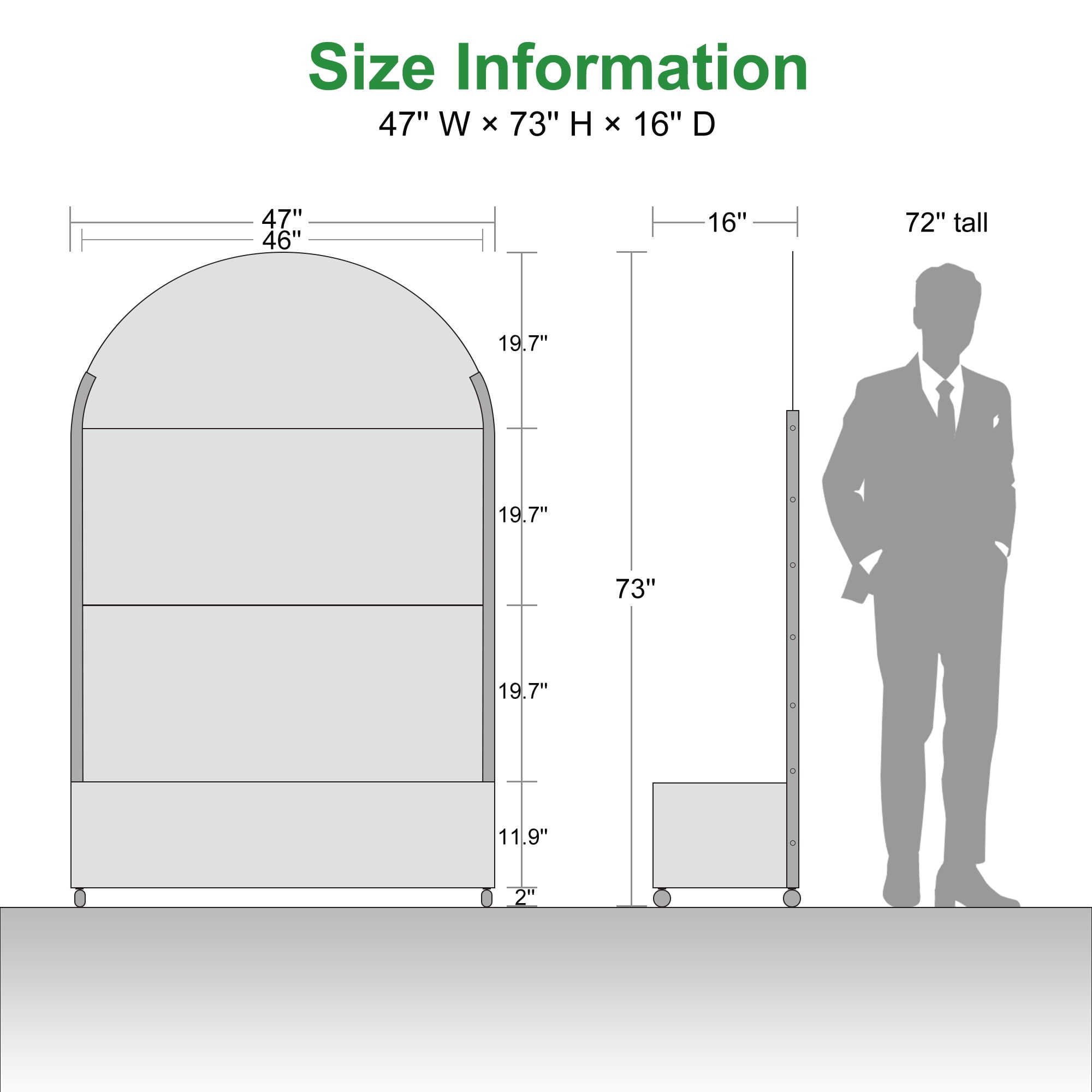 MAYEERTY 72"x47" Metal Arch Raised Garden Bed with Trellis, Outdoor Planter Box for Vine Climbing Plants, Black