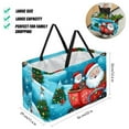 thumbnail image 2 of Christmas sled Large Capacity Reusable Oxford Cloth Grocery Basket - Foldable Shopping Bag for Picnics & Shopping, 2 of 7