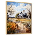 thumbnail image 2 of Designart "Farmhouse Country gracefulness Pointillism I" Landscape & Nature Floater Framed Canvas Art Print, 2 of 7