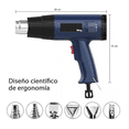 thumbnail image 2 of Pistola De Calor 2000w Temperatura Regulable 10pz Belug, Azul Oscuro, 2 of 5