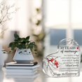 thumbnail image 3 of 60th Birthday Gifts for Women, 60th Anniversary Presents for Wife, You Have Been Loved for 60 Years Gifts Acrylic Heart Plaque, Birthday Decorative Signs Keepsake, 3 of 7