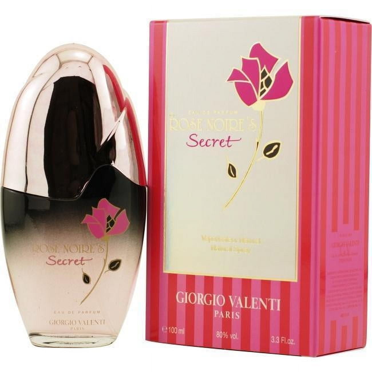 Rose Noire Secret By Giorgio Valenti Eau De Parfum Spray 3.3 Oz