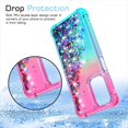 thumbnail image 7 of for Samsung A23 Case,Galaxy A23 5G Case,with HD Screen Protector,Gradient Quicksand Glitter Liquid Floating Waterfall Durable Girls Cute Phone Case for Samsung Galaxy A23 5G (Pink/Teal), 7 of 7
