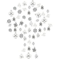 1Box 140Pcs 10Styles St Patricks Day Charms Lucky Four-Leaf C Charms Shamrock Tibetan Alloy Connector Charm Bulk for Necklace Bracelet Earring Jewelry Making DIY Craft Antique Silver DIY
