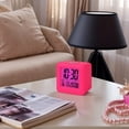 thumbnail image 2 of Unique Bargains Digital Alarm Clock Ascending Sound Snooze Rose Red 3.1"L x 2.6"W x 3.1"H, 2 of 6