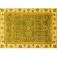 thumbnail image 1 of Ahgly Company Machine Washable Indoor Rectangle Abstract Yellow Modern Area Rugs, 5' x 7', 1 of 4