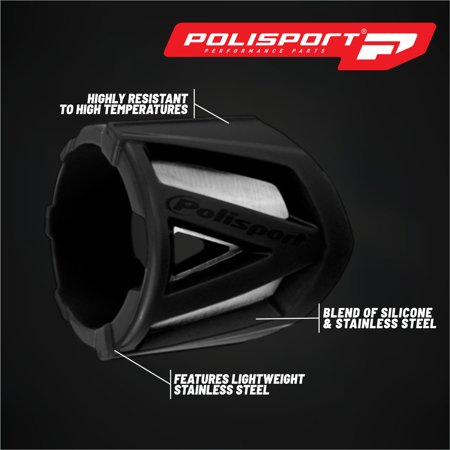 Polisport(ポリスポーツ) バイク サイレンサー プロテクター ブラック 円周340-400mm