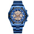 thumbnail image 1 of Hearth & Gear Business Quartz Watch For Men Metallic Craftsmanship High Tech Transparent Dial Sapphire Like Skeleton Design Modern Function Quartz Watch with Alarm Men Water Proof Ceramic Watch Women, 1 of 4