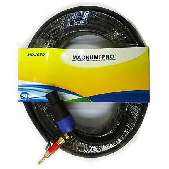 MAGNUM PRO MDJ550 50ft PRO Series Banana Plug to Neutrik Cable