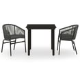thumbnail image 4 of vidaXL Patio Dining Set Outdoor Dining Set Table and Chair Set for Garden, 4 of 37