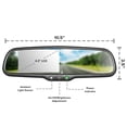 thumbnail image 2 of Master Tailgaters Espejo retrovisor OEM de 10,5" con pantalla LCD de 4,3" y cámara de respaldo de 170° | Ajuste universal retrovisor | Ajuste automático de brillo LCD | Antideslumbrante | Reemplazo co, 2 of 5