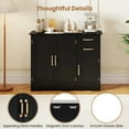 thumbnail image 5 of Harmijoy 40" Sideboard Buffet Cabinet Modern Kitchen Storage Organizer with 2 Drawers, 5 of 7