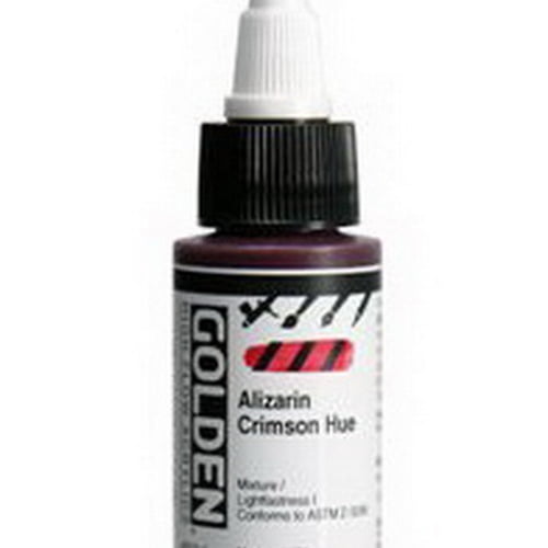 Golden Acrylics 0008521-1 Golden Hf Acrylic 1Oz - Alizarin Crimson Hue