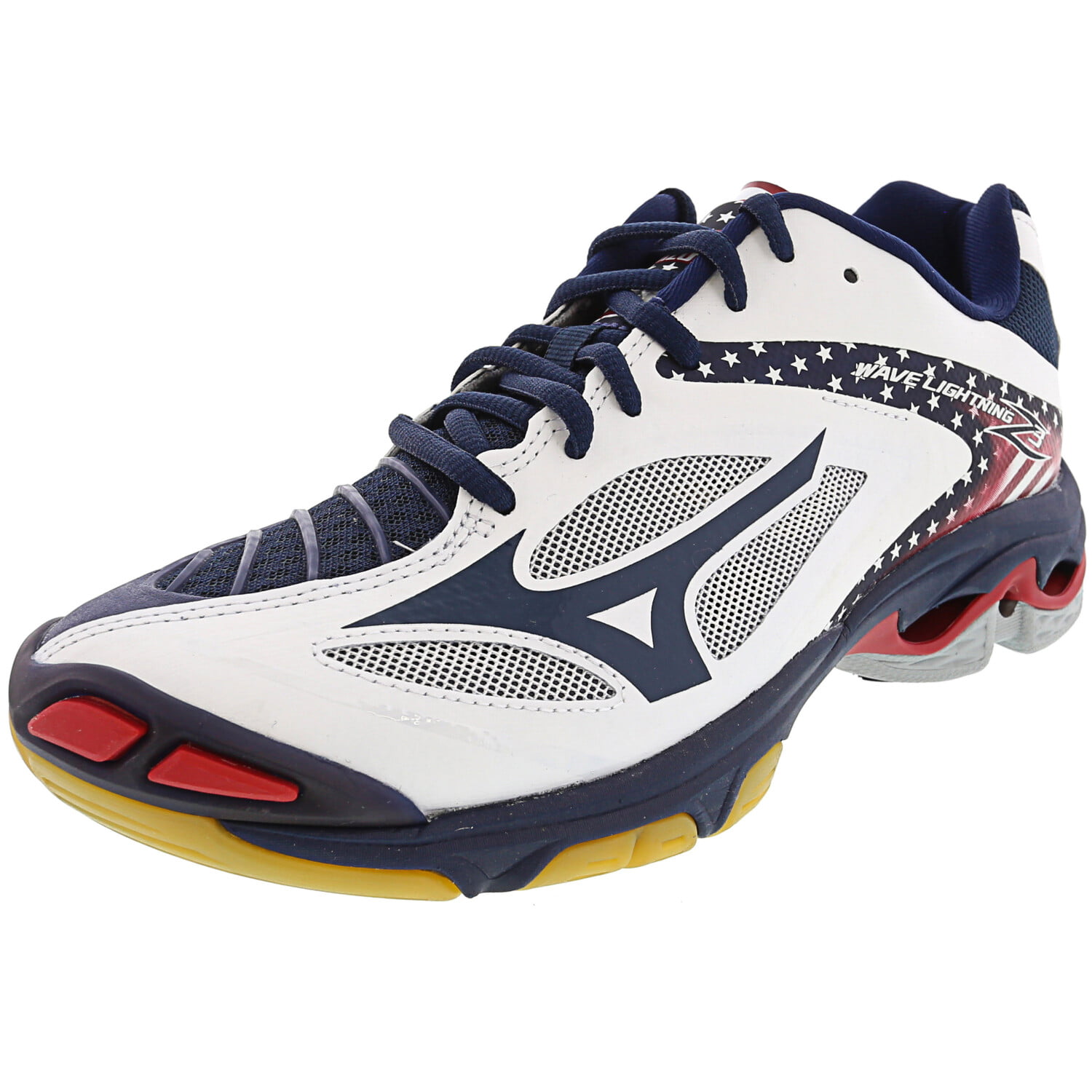Mizuno Wave Lightning Womens Size 7.5 Volleyball White Athletic Training Shoes 