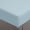 Aqua, variant on King Size Fitted Sheet 100% Cotton Damask Sateen Weave, Breathable Striped Elastic Deep Pocket 18 Inch, 500TC Ultra Soft Mattress Cover in Blue
