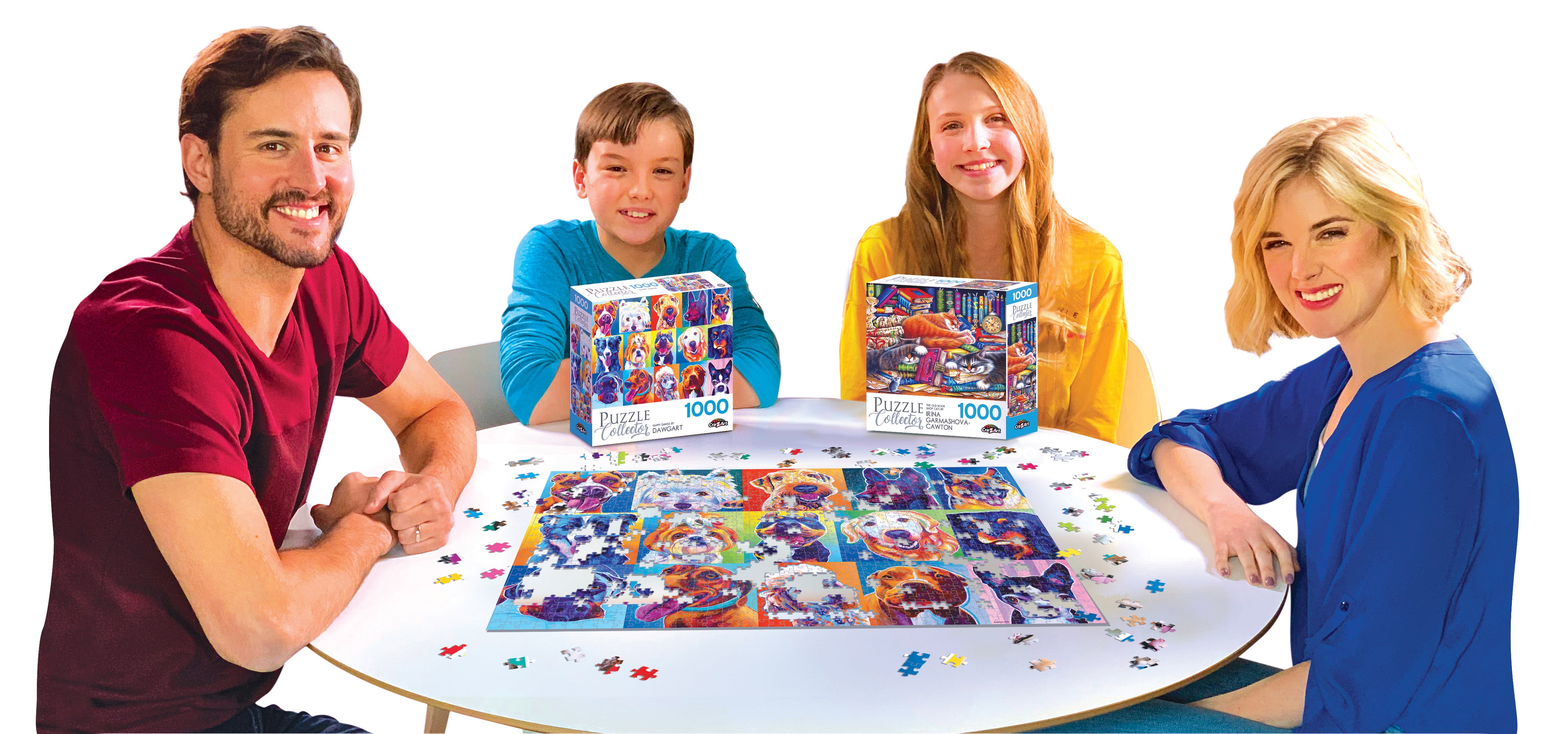 Cra-Z-Art Puzzle Collector 1000-Piece Happy Dawgs Jigsaw Puzzle