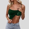 thumbnail image 4 of Women Tanks Camis Seamless Comfort Camisole Built In Bra Padded Tank Top For Everyday Wear And Layering Army Green S, 4 of 6