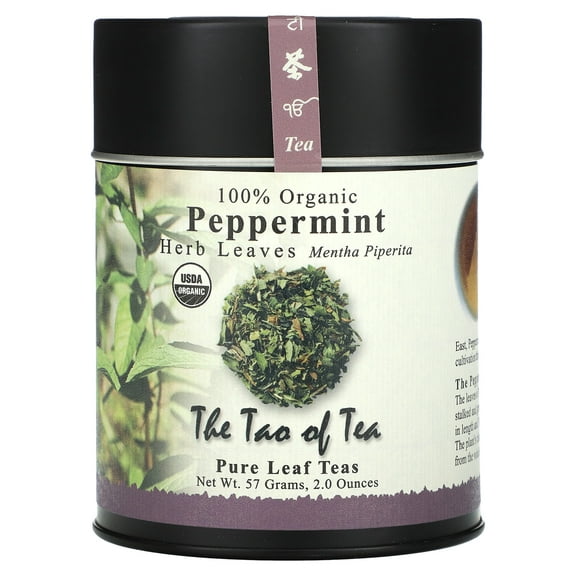 The Tao of Tea 100% Organic Herb Leaves, Peppermint, 2 oz (57 g)