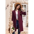 thumbnail image 4 of Ekouaer Women Robes Shawl Collar Bathrobe Short Kimono Robe Soft Knit Bathrobes Ladies Sleepwear with Pockets, 4 of 6