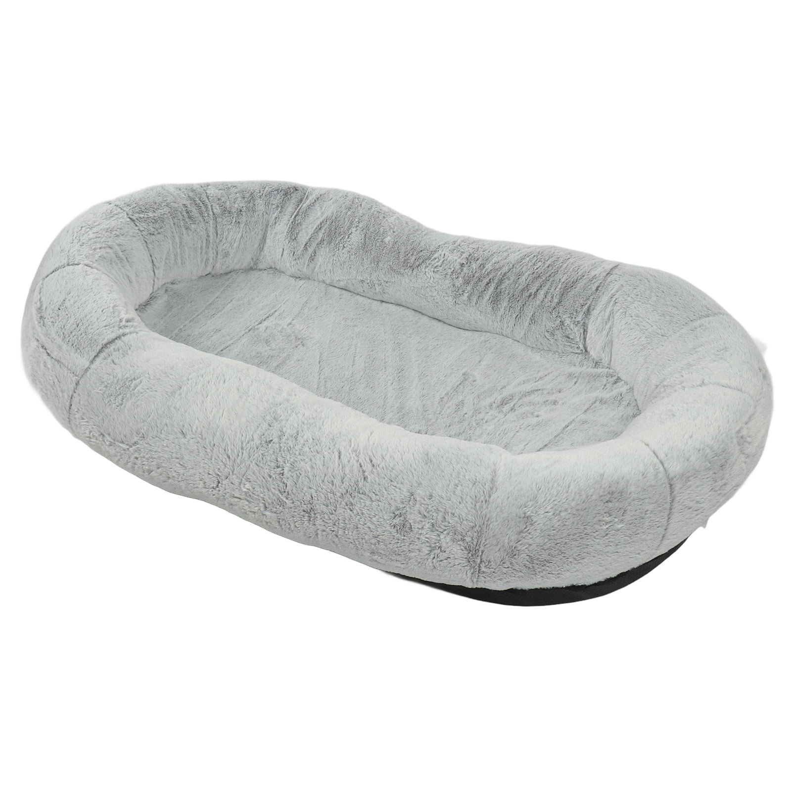 Large Human Dog Bed,Human Dog Bed, Dog Bed for Humans, Human Size Dog Bed,  Removable Washable Cover Soft Prevent Slip Human Sized Dog Bed with Pocket Gradient Gray