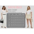 thumbnail image 7 of MOYIKO Half Sleeve T Shirts for Women Summer Trendy Crewneck Tops Spring Casual Slim Fitted Basic Tees, 7 of 7