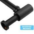 thumbnail image 2 of Adjustable Bathroom Basin Sink Waste Drain Kit, Wall Drainage, Matte Black, 2 of 7