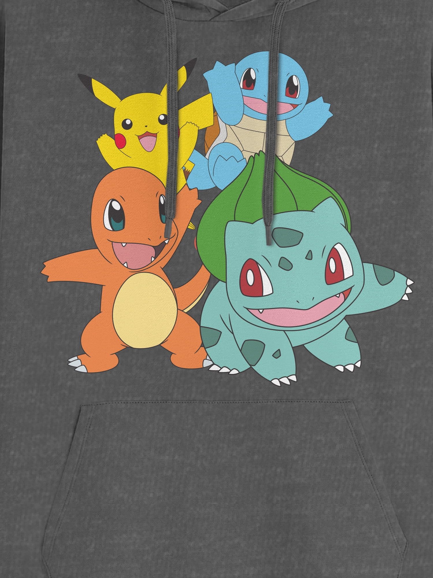 Pokemon, Men's Apparel Graphic Hoodie Sweatshirt, Starter Squad, Sizes S-3XL