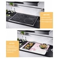 thumbnail image 3 of nqOlkjepod Large Induction Cooktop Protector Mat 36"x21", Pink Flowers Stove Top Covers for Electric Stove, Spring Botanical Floral Branches Gradient Stove Burner Cover Mats, Glass Top Stove Cover, 3 of 8