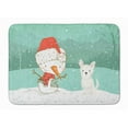 thumbnail image 1 of Carolines Treasures CK2097RUG Westie Terrier Snowman Christmas Machine Washable Memory Foam Mat, 1 of 1