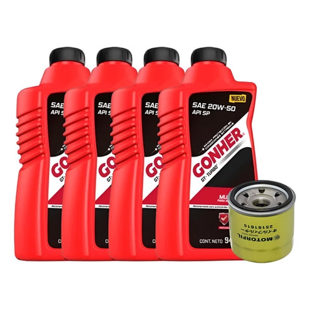 Kit Cambio De Aceite Para Spark 11-17 Aceite 20w50 Gonher