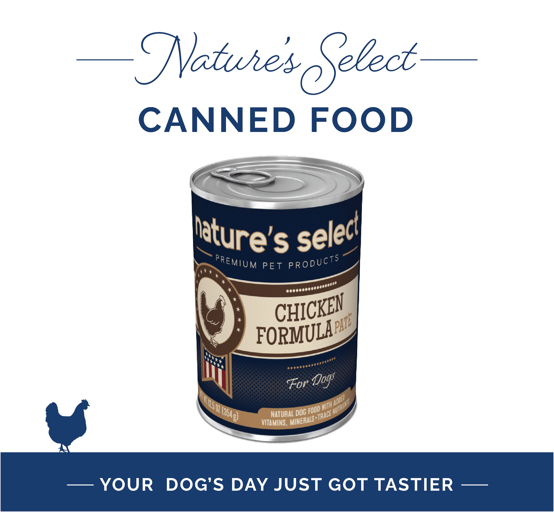 Nature's Select - Chicken Formula Paté - Canned Food for Dogs (Case of 12)