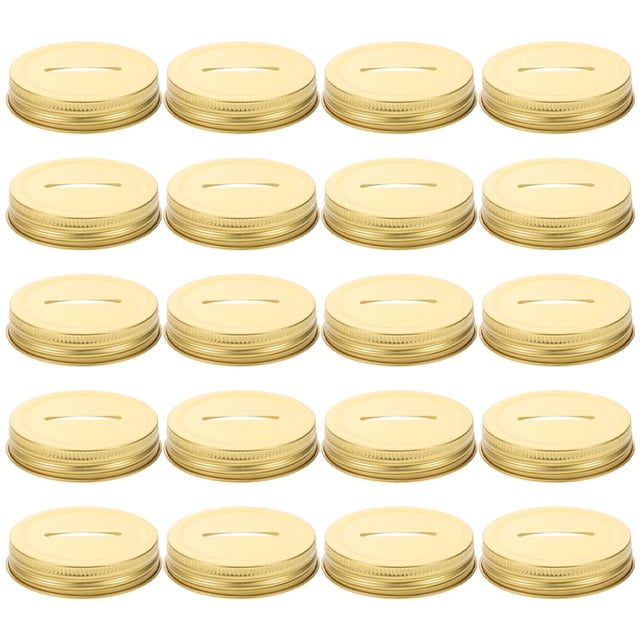 unbranded 20Ud Multifuncional Para Frascos Mason Con Para Monedas Y Dorado