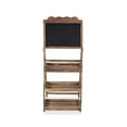 thumbnail image 3 of Genna 3 Tier Wood & Chalkboard Folding Shelf, 3 of 5
