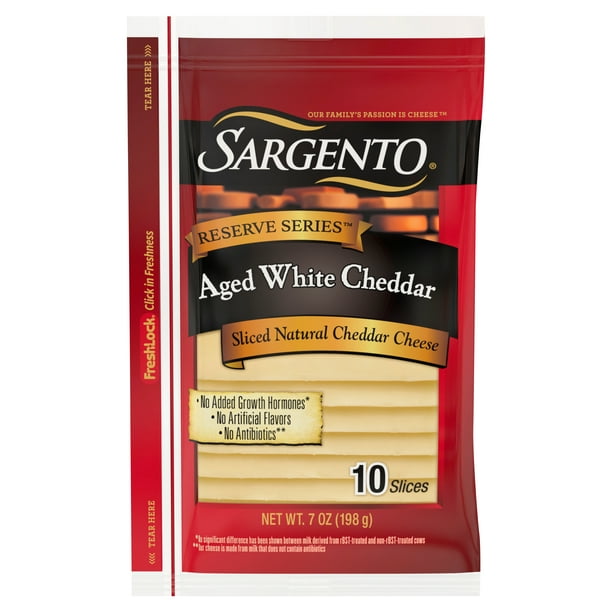Sargento Reserve Series Sliced Aged White Natural Cheddar Cheese 10 Slices Walmart Com Sargento Reserve Series Sliced Aged White Natural Cheddar Cheese 10 Slices Walmart Com