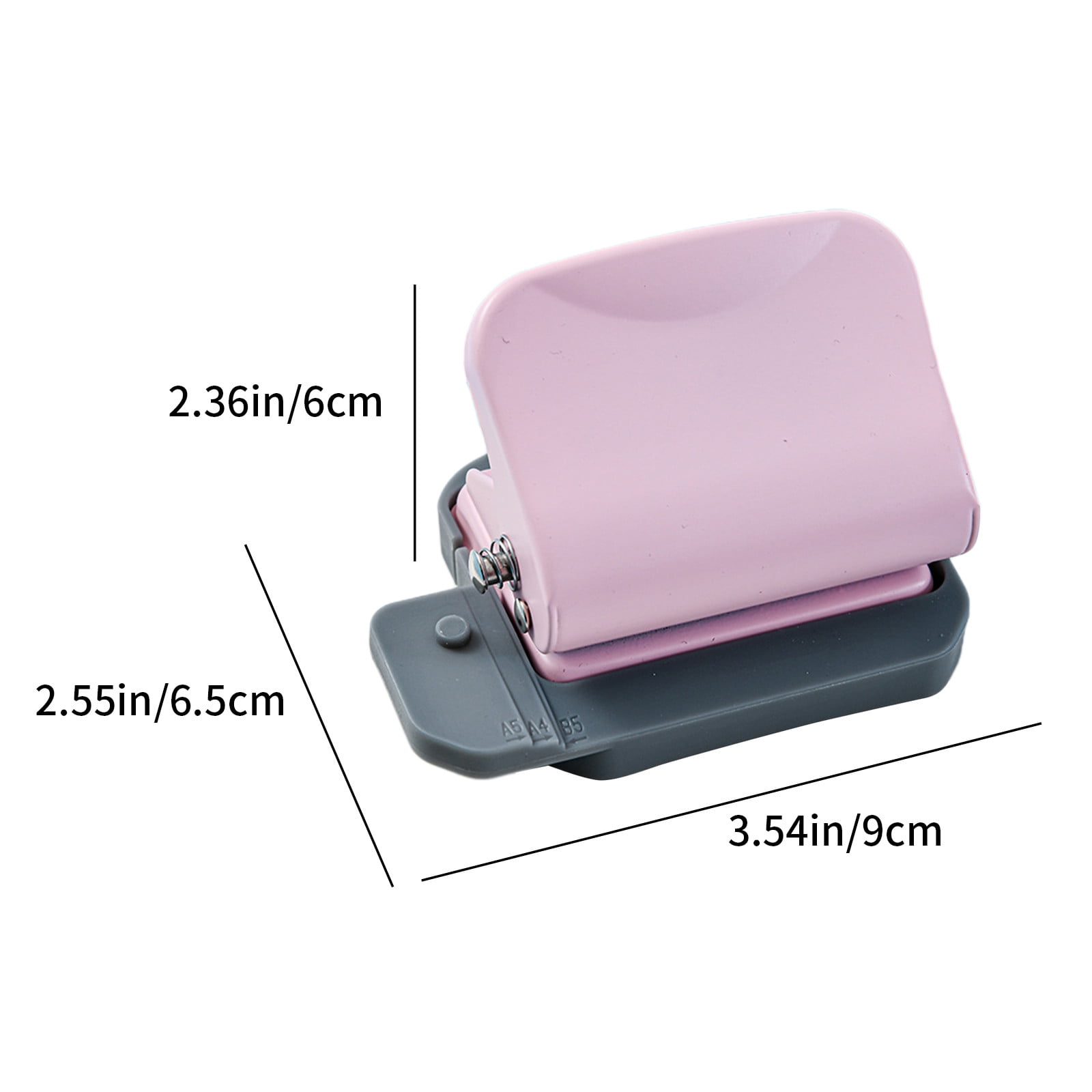 Specollect Clearance 5Pcs 6 Hole Punch, Loose Leaf Paper Puncher for A4/A5/B5 Size, Portable Handheld Metal Circle Punch Paper Puncher