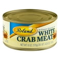Roland Choice Quality White Crab Meat, Imported Seafood, 6 Oz Can