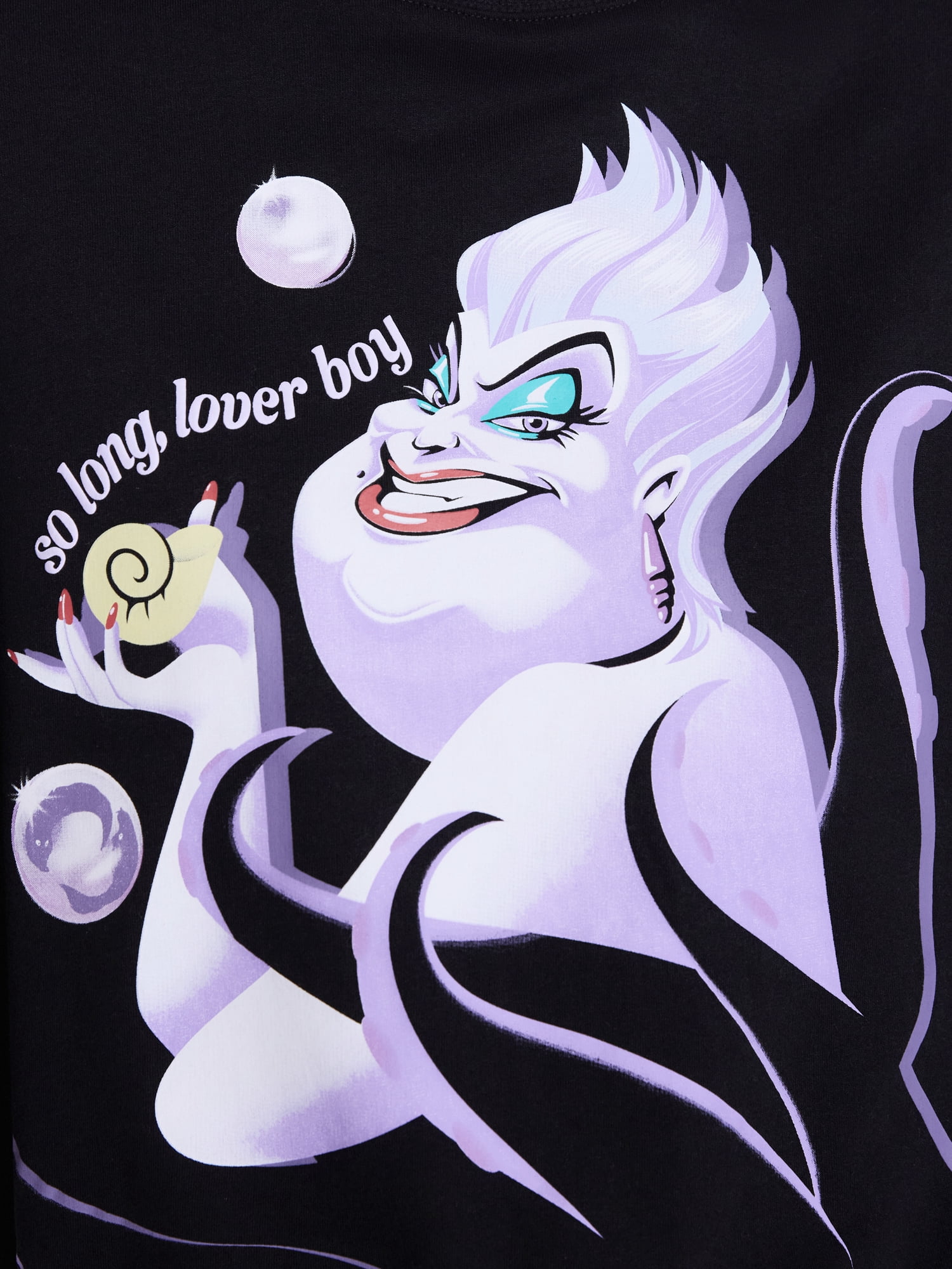 Disney The Little Mermaid Women's Ursula Halloween Graphic Sweatshirt, Sizes XXS-XXL