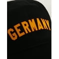 thumbnail image 2 of International World Sports Countries Baseball Hat Layered PVC Letters Strapback, Germany Black Red Gold, 2 of 5
