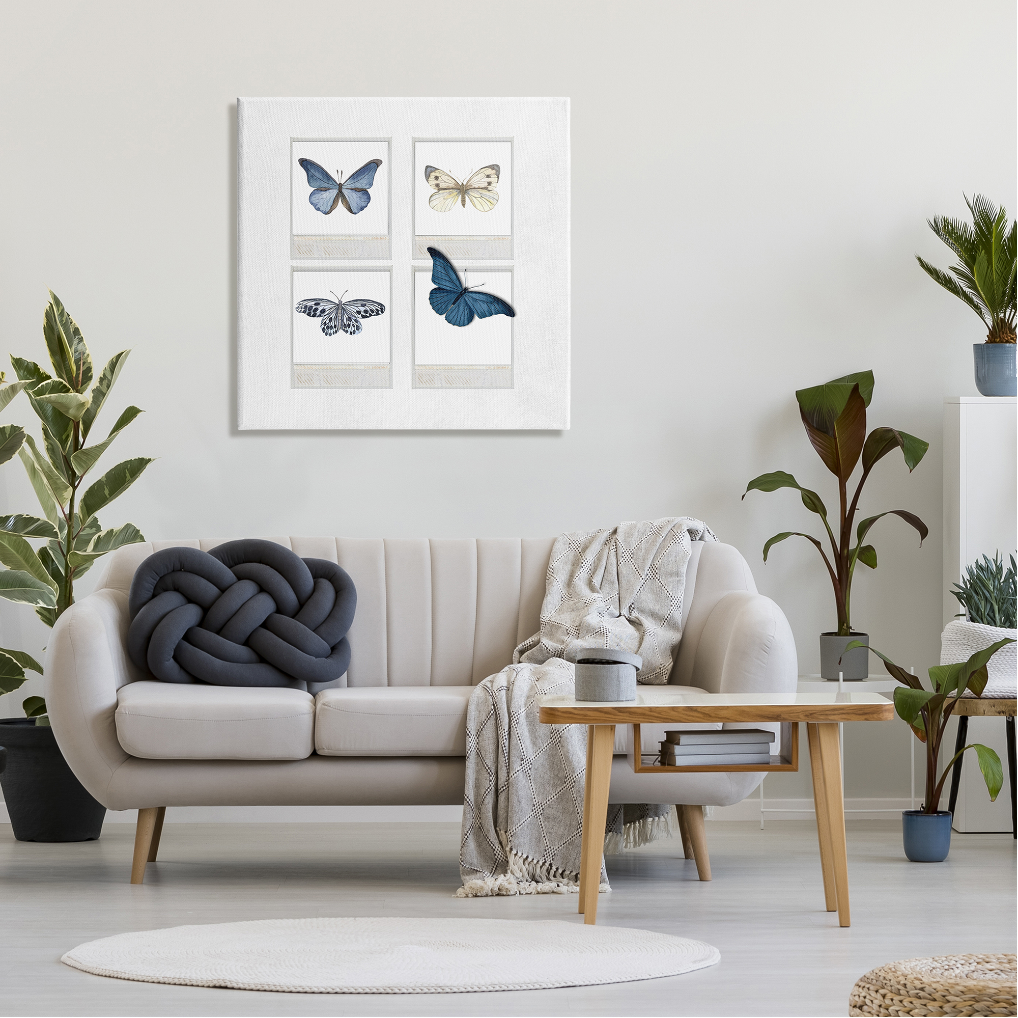 Stupell Cottage Retro Film Butterflies Animals & Insects Painting Gallery Wrapped Canvas Print Wall Art