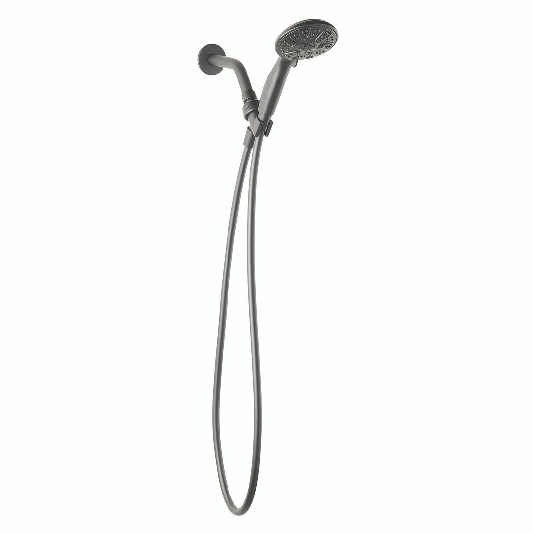 Mainstays 5-Setting Handheld Shower Head Matte Black photo 3