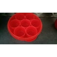 thumbnail image 2 of Tupperware New 7 portions Spice Masala Keeper Round Container Storage Red Box, 2 of 3