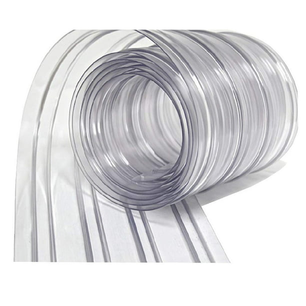 Resilia - Plastic Vinyl Strip Curtain for Walk In Freezers, Coolers &  Warehouse Doors - Clear, 80 mil Thick, 8 Inch x 150 Foot Roll