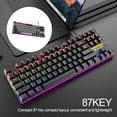 thumbnail image 4 of mecánico real para juegos RGB de 87 teclas con PC para juegos con Windows, compatibilidad fuerte a prueba de salpicaduras Magnífico I Soledad Teclado mecánico, 4 of 10