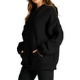 thumbnail image 4 of Fantaslook Hoodies for Women Oversized Fleece Sweatshirts Long Sleeve Pullover Tops Fall Outfits with Pocket, 4 of 10
