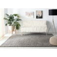 thumbnail image 3 of SAFAVIEH Primo Mason Solid Shag Area Rug, Light Grey, 4' x 4' Square, 3 of 8