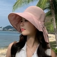 thumbnail image 2 of fatyb Women's Summer Sun Hats Wide Brim Sun Protection Outdoor Bucket Hats for Beach Fishing Hiking, 2 of 4