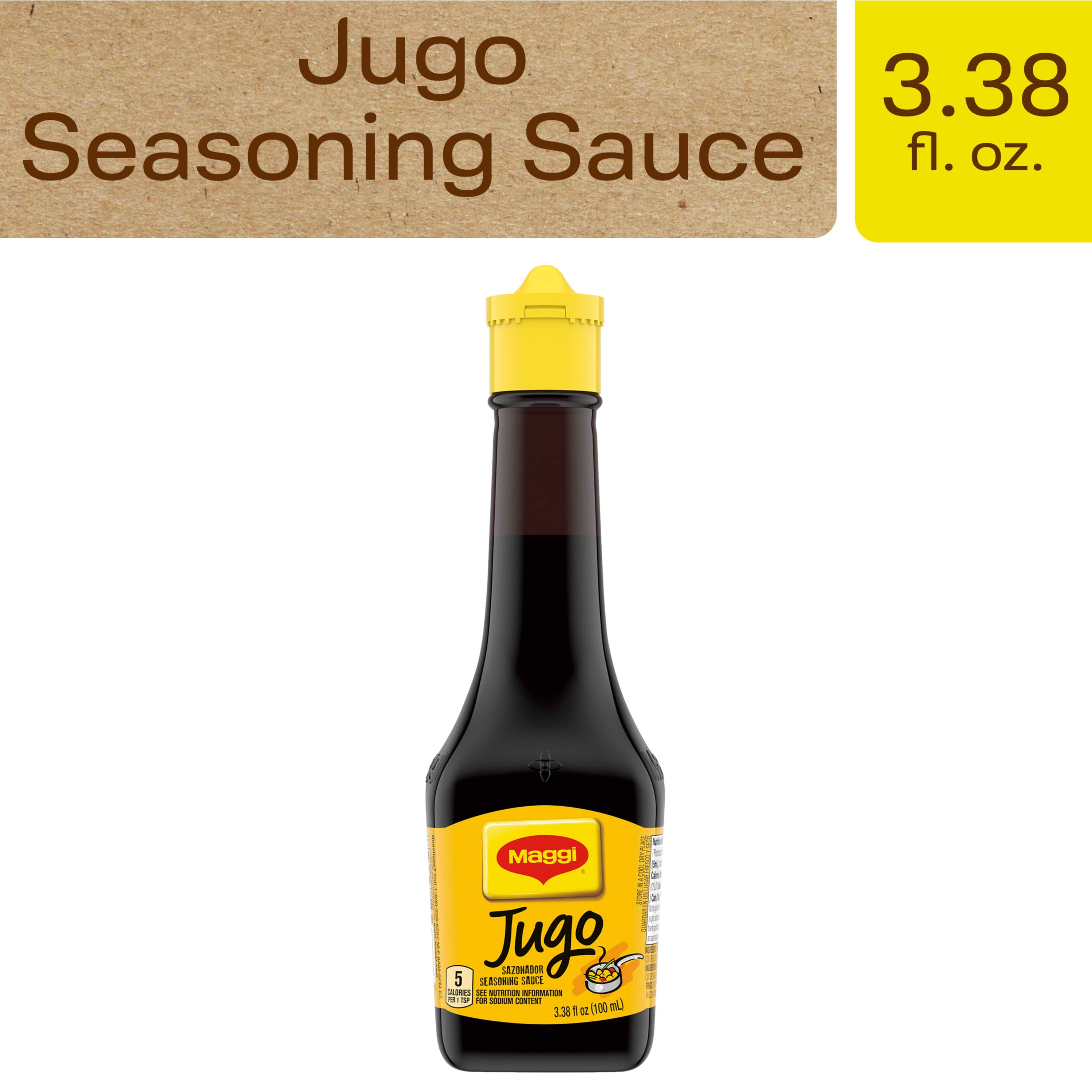 Maggi Five Calorie Jugo Seasoning Sauce Latin Flavor, 3.38 fl oz