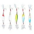 thumbnail image 3 of Metal Jig Lure, Bright Color Jig Fishing Lure Portable 5Pcs  For Bass, 3 of 8