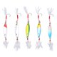 thumbnail image 1 of Señuelo para pesca vertical, 5 uds., 10g, cebos artificiales con anzuelos de plumas, aparejos de pesca para lubina, 1 of 8